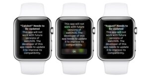 WatchOS Support Alert 1