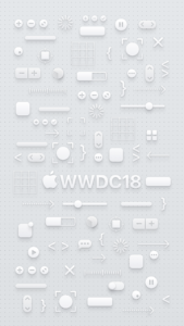 iPhone 8 Plus light WWDC logo