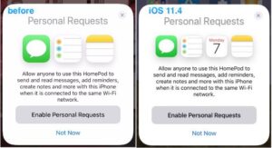 HomePod Personal Requests
