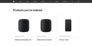 apple store order page 1