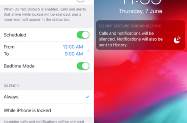 iOS 12 Do Not Disturb During Bedtime