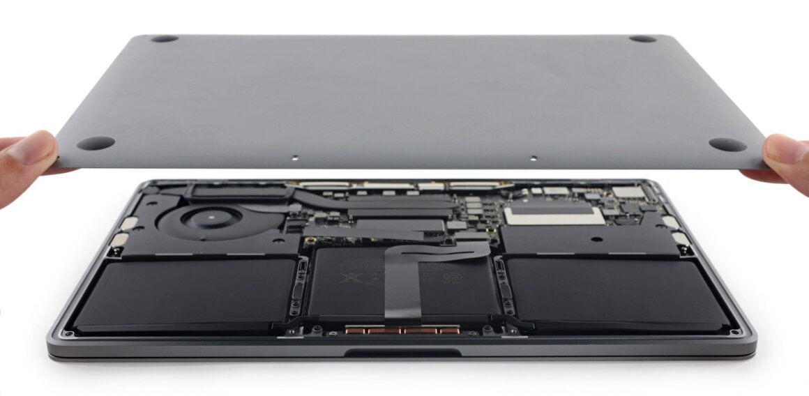MacBook Pro Opened Up