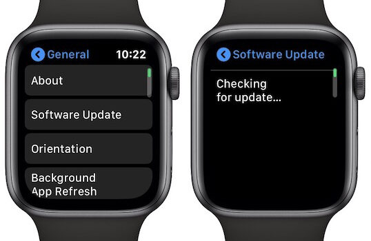 apple watch software update