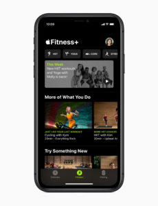 Apple fitness plus main screen iphone11 09152020