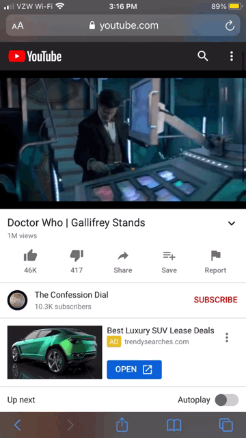 YouTube removes Picture-in-Picture support on Safari for iPhone.