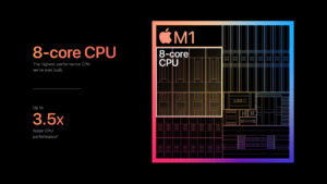 Apple m1 chip 8 core cpu chart 11102020