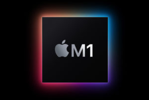 A graphic of the Apple M1 chip