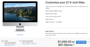 base models of iMac are now backordered