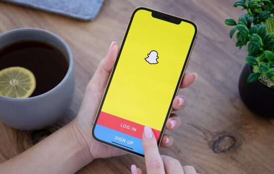 Snapchat Splash Screen.