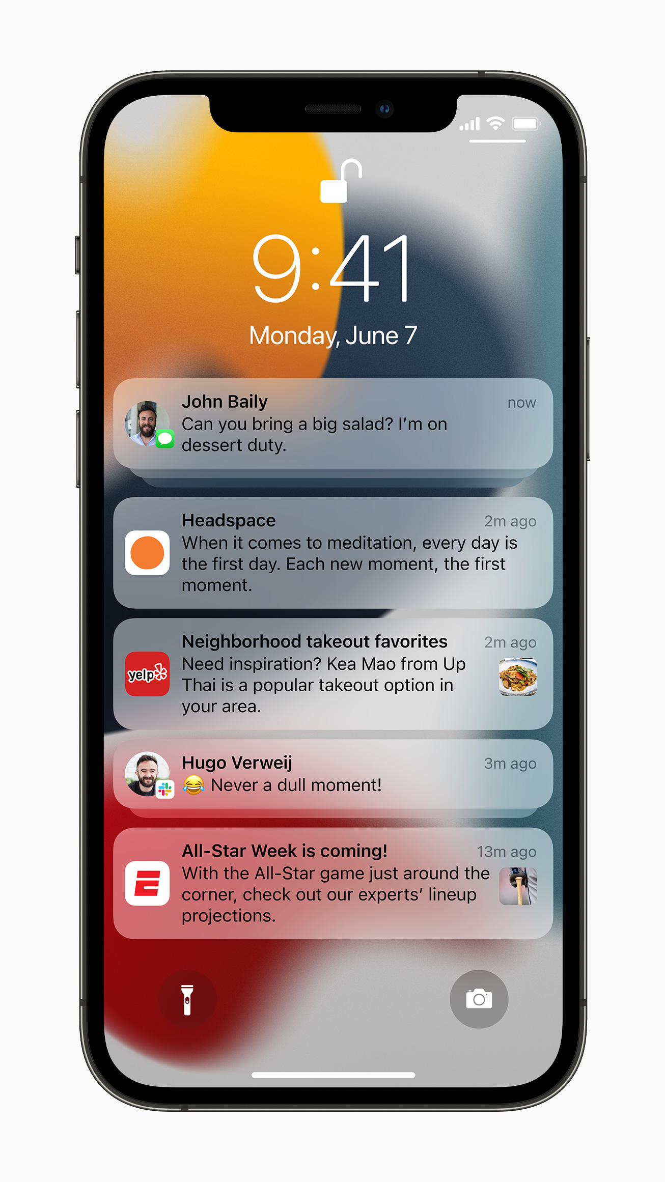 Redesigned Notifications on iOS 15