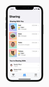 Health Sharing on iOS 15