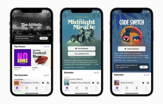 Apple iphone12 podcasts codeswitch theathletic midnightmiracle 042021 big
