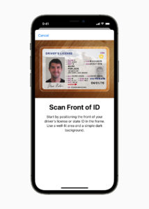 apple wallet state id scan 08232021