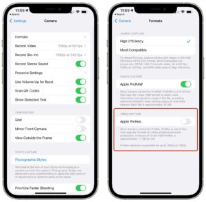 apple prores ios 15 1 beta 3