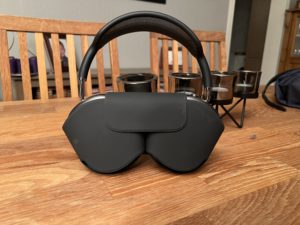 AirPods Max displayed with Smart Case