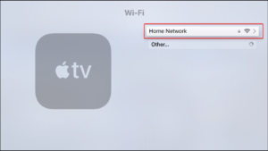 Apple TV Home Network Settings