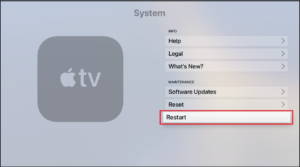 Apple TV Restart