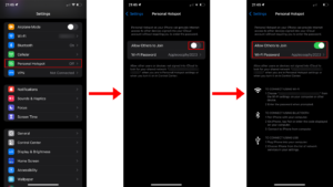 iPhone Personal Cellular Hotspot How To