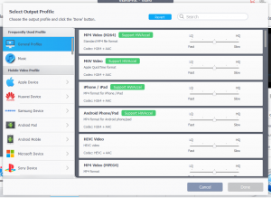 VideoProc Target Format
