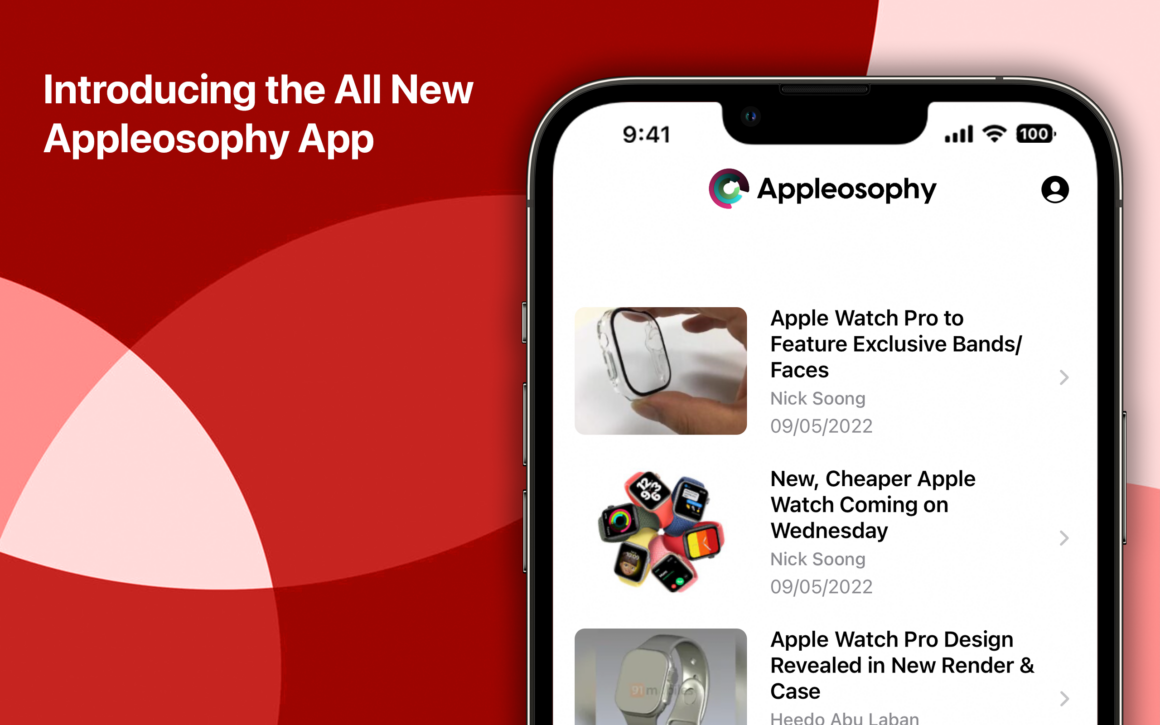 Introducing the all new Appleosophy App. Appleosophy App on iPhone.