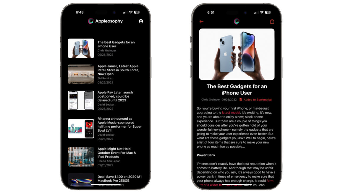 Appleosophy App on iPhone is now available from the App Store!