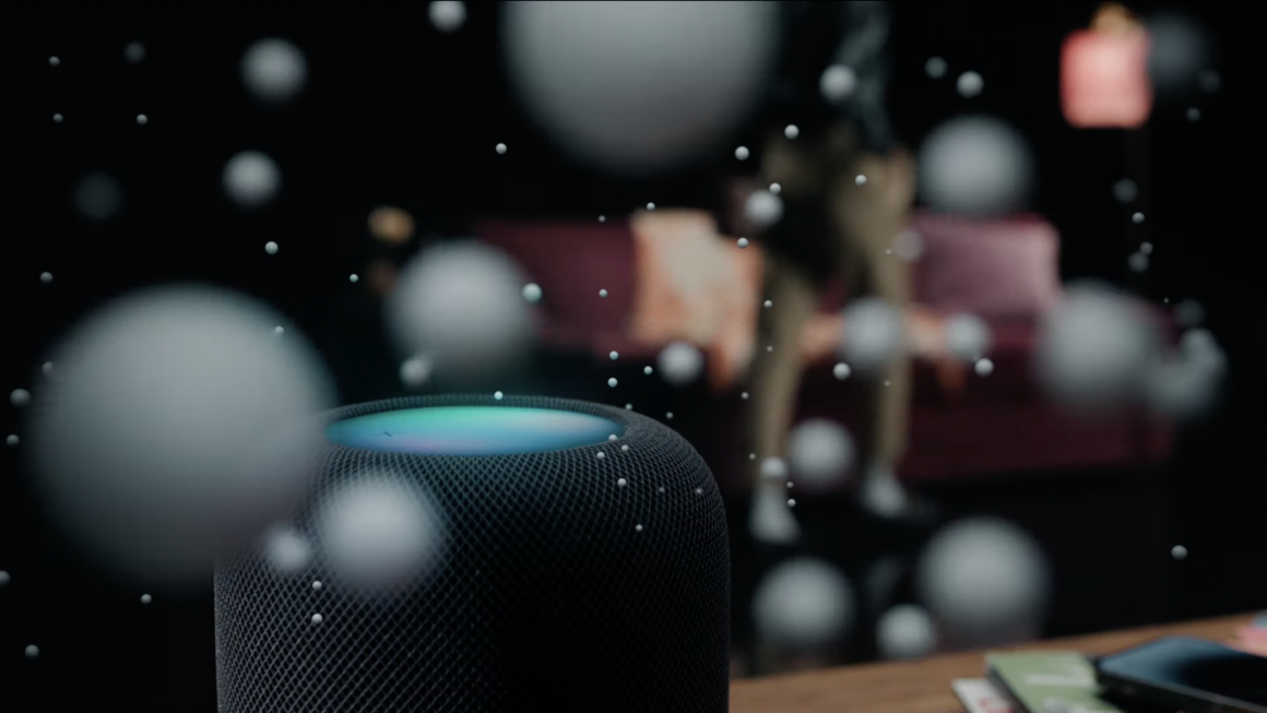 Apple HomePod 2nd Generation still from promotional video.