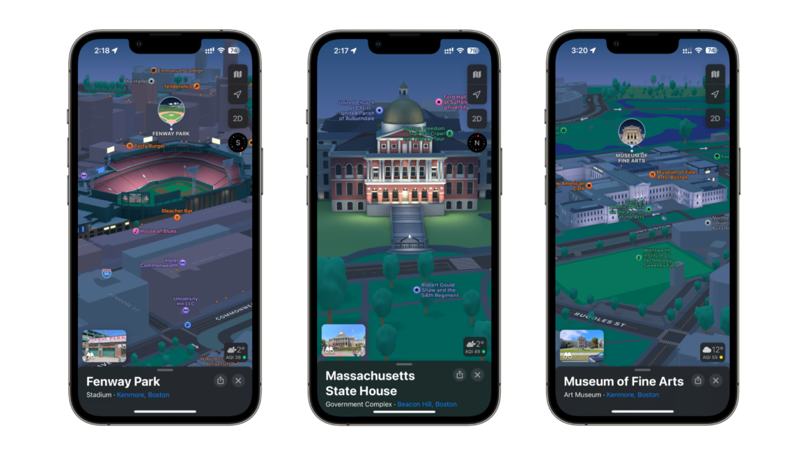 Apple Maps: Detailed City Experience rolls out to Boston
