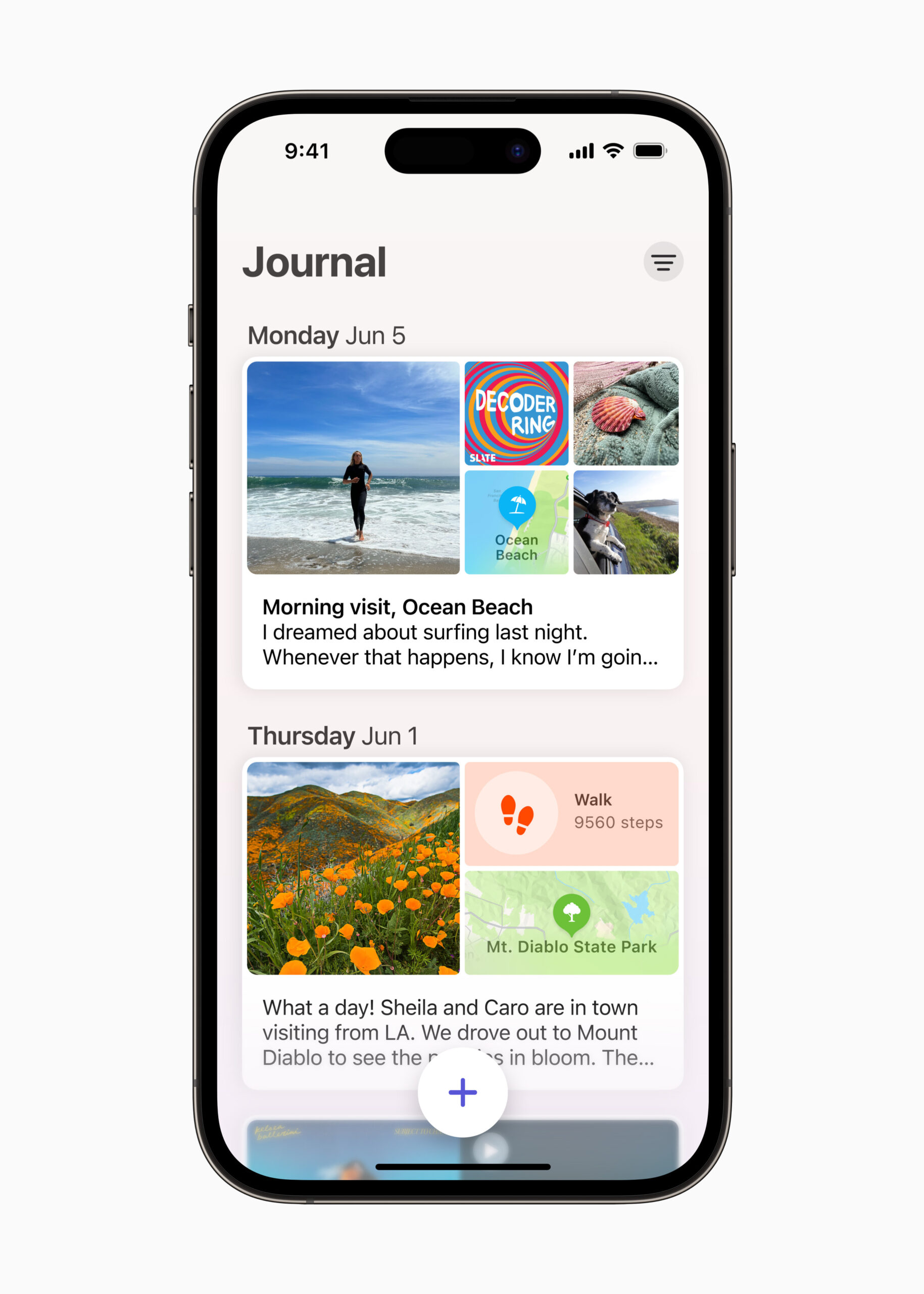 Journal App on iOS 17