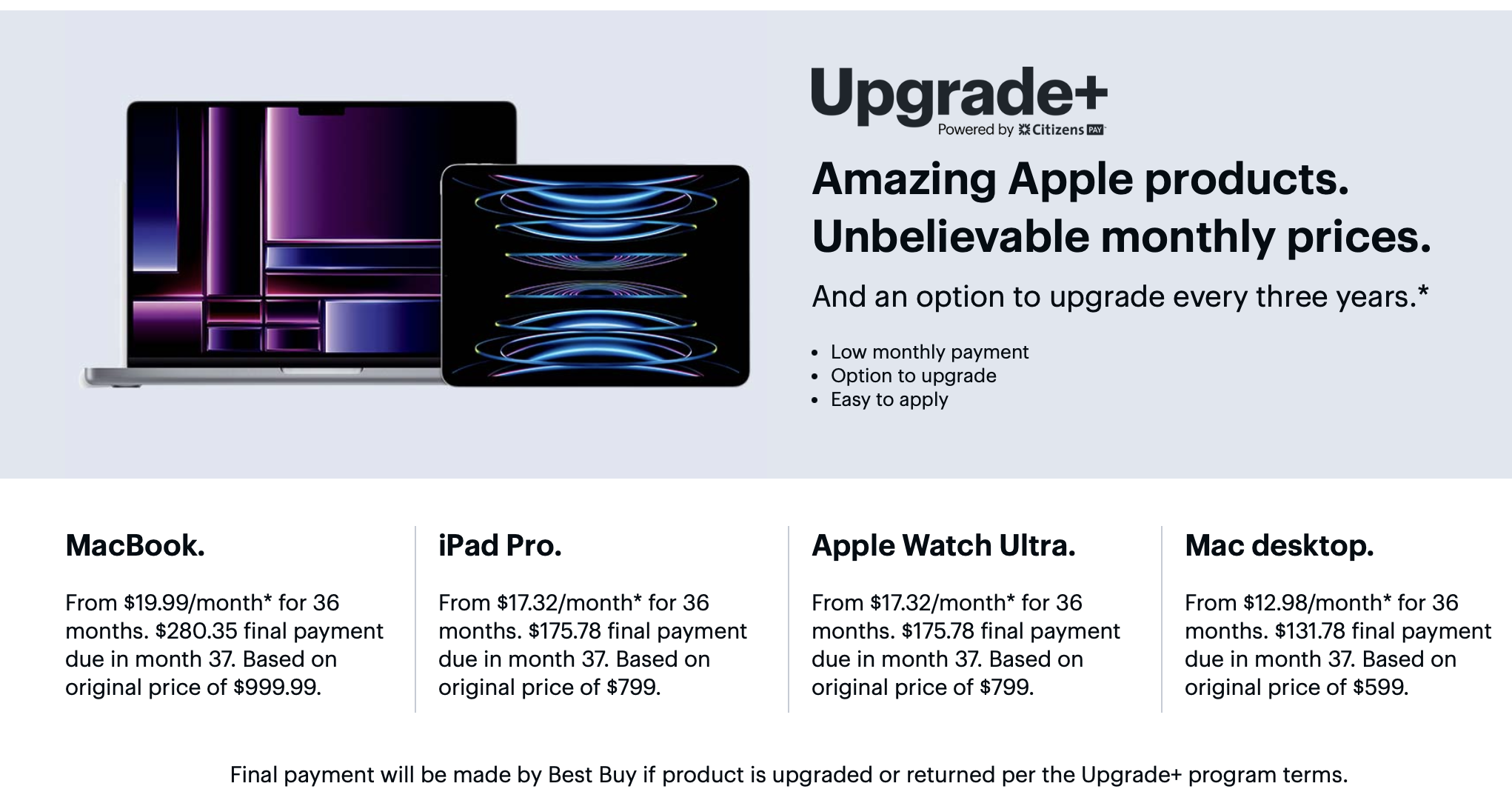 Best Buy Expands Upgrade+ to Include iPad Pro and Apple Watch Ultra