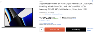 Adorama $1899 M1 Pro MacBook Pro
