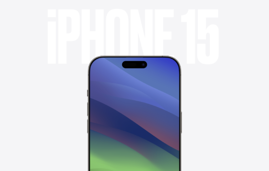 iPhone 15 render.