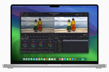 MacBook Pro with DaVinci Resolve