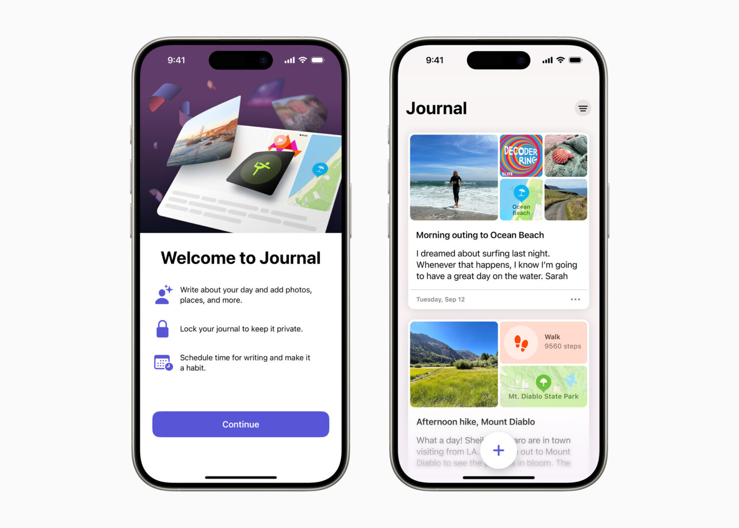 Apple - iOS 17 & iPadOS 17 - Journal App