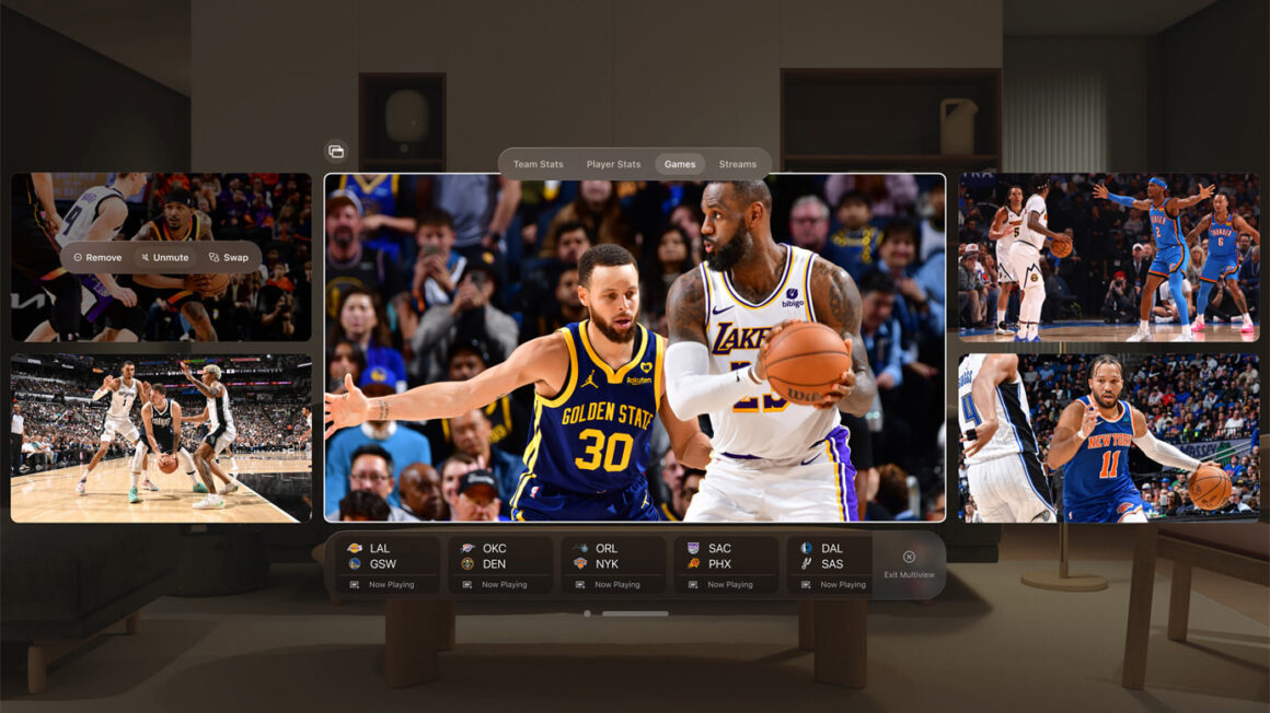 NBA App on Vision Pro