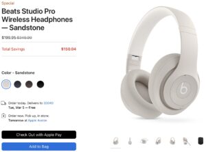 Image on Beats Studio Pro Deal