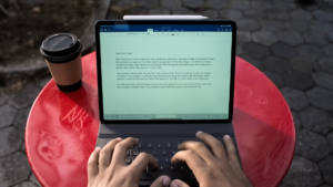 The 2018 iPad Pro with Smart Keyboard and Microsoft Word