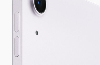 Close up of rear camera on M2 iPad Air