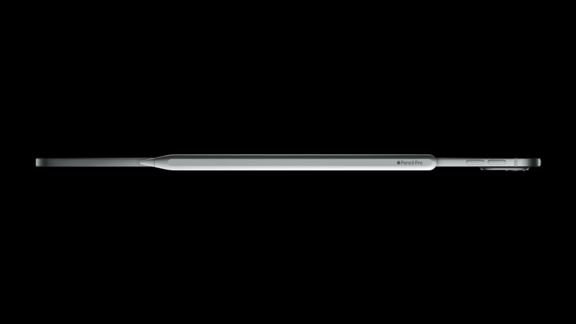 Apple Pencil Pro next to the iPad Pro (M4)