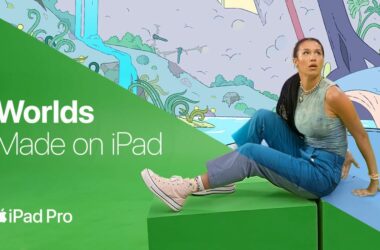 Thumbnail for "Worlds Made on iPad" ad