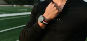 Close-up on Nomad's limited edition 2024 Summer Games Sport Band