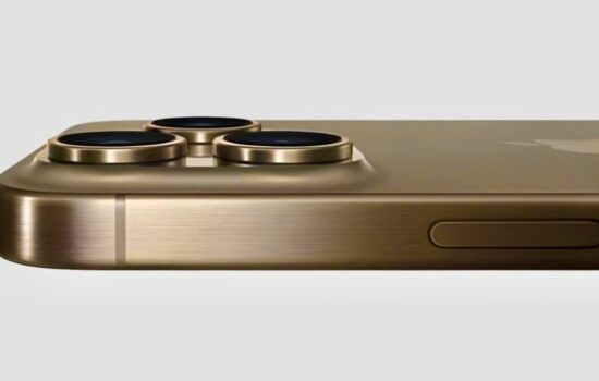 Concept image of what Desert Titanium could look like on iPhone 16 Pro
