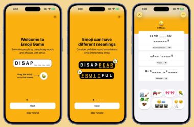 Emoji game on Apple News Plus.