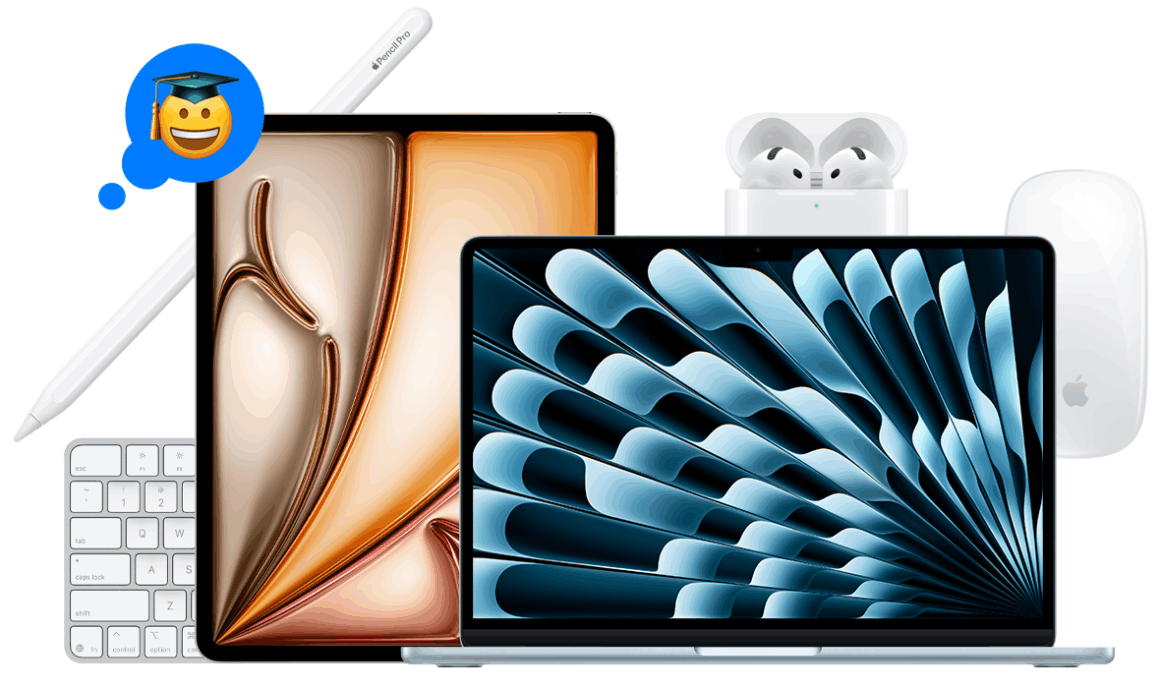 Apple Devices stacked on top of each other.