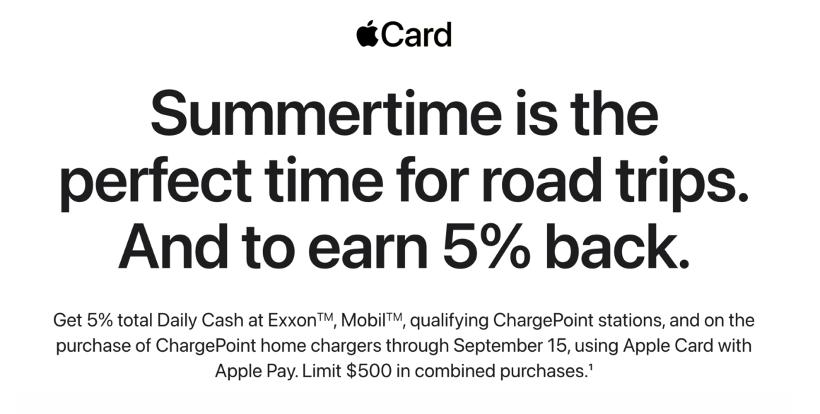 Apple Card Summer Road Trip Promotion