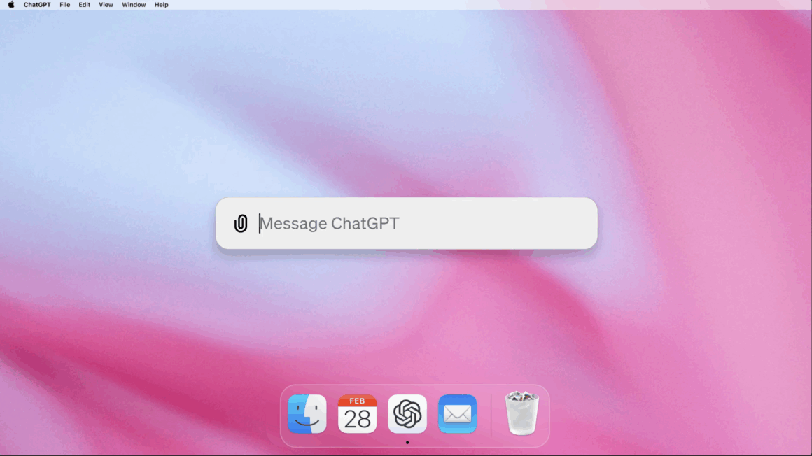 ChatGPT App on macOS