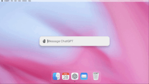 ChatGPT App on macOS