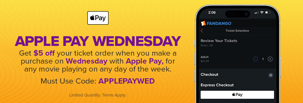 Fandango Apple Pay Wednesday