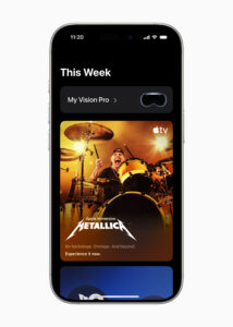 Apple Vision Pro app on iPhone