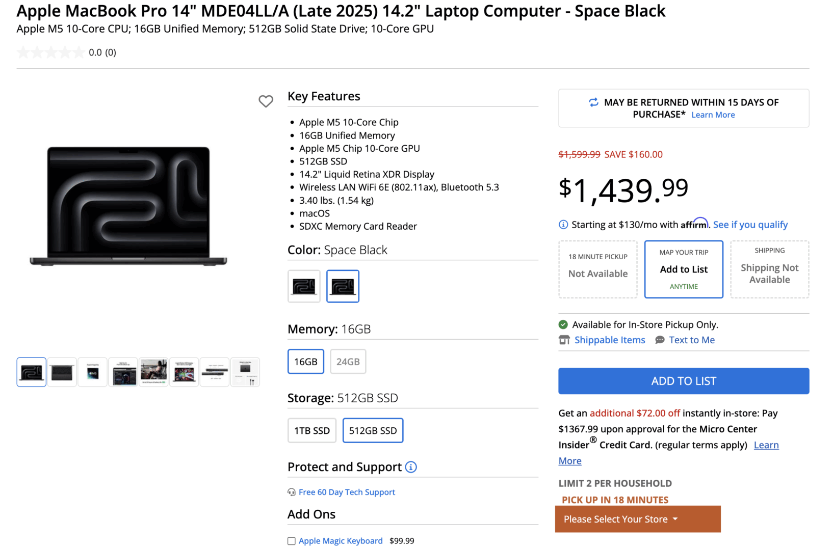 M5 MacBook Pro 10% Discount
