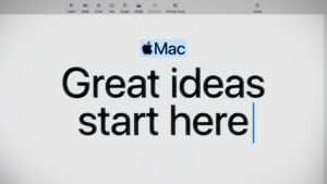 Great Ideas Start on Mac Ad by Apple